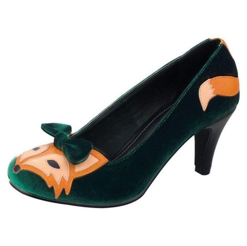 T.U.K Green and Orange Fox Heels